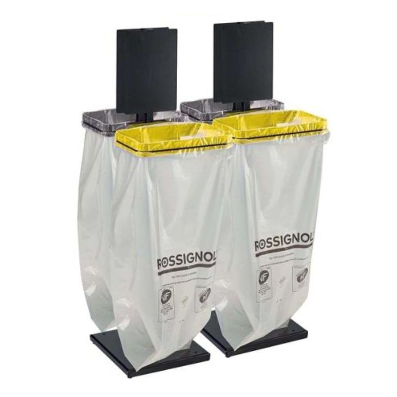 Kit de 4 supports de sacs  tri sélectif 4 x 110 L - ROSSIGNOL