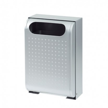 Corbeille murale 30 L couleur gris métal marque Rossignol