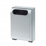 Corbeille murale 30 L couleur gris métal marque Rossignol
