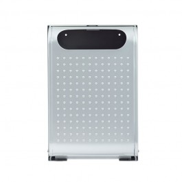 Poubelle murale 30 L avec gaufrage de la façade couleur gris métal marque Rossignol