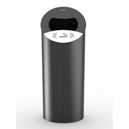 Corbeille de ville en acier 85L  à fixer marque Rossignol