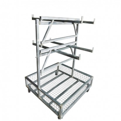 Chariot sur roulette pour structure de podium modulable
