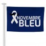 Pavillon à hisser sur mât Novembre Bleu