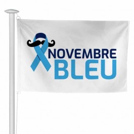 Pavillon à hisser sur mât Novembre Bleu