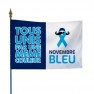 Drapeau sur hampe Movember