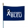 Drapeau sur hampe Movember
