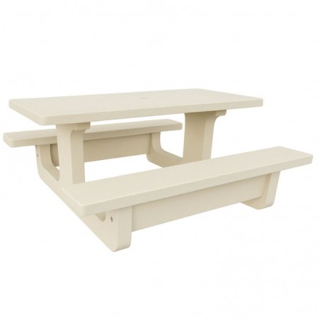 Table extérieure en béton pour collectivités