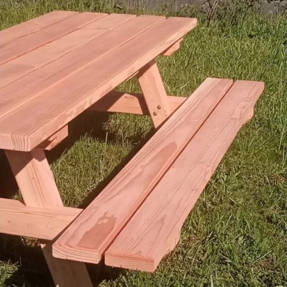 banc de la table pique-nique en bois Table en bois avec banc pour extérieur