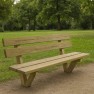 Banc urbain en bois pour collectivités