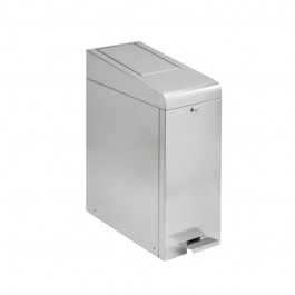 Poubelle d'hygiène féminine en inox avec pédales