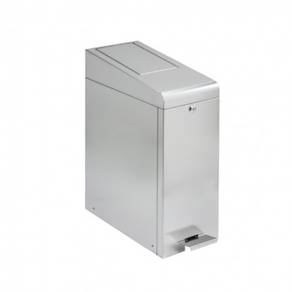 Poubelle d'hygiène féminine en inox avec pédales