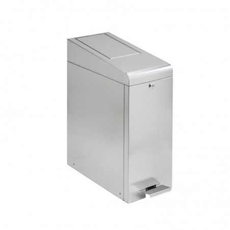 Poubelle d'hygiène féminine en inox avec pédales