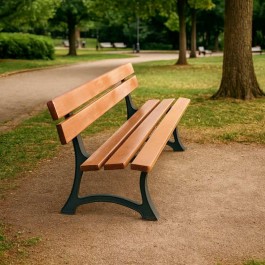 Banc extérieur bois et fonte Colisée