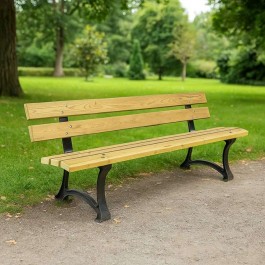 Banc en bois de jardin