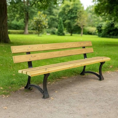 Banc en bois de jardin