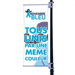 Kakemono pour potence de rue Novembre Bleu Movember