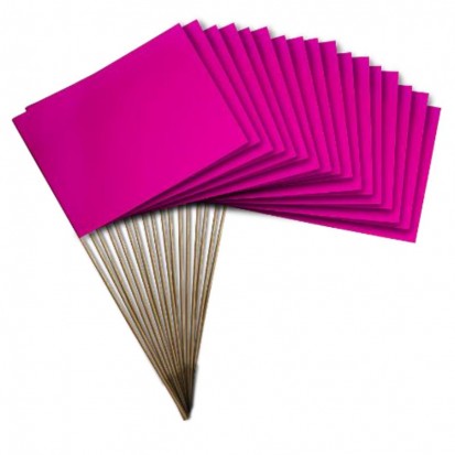 Petit drapeau à agiter Octobre rose