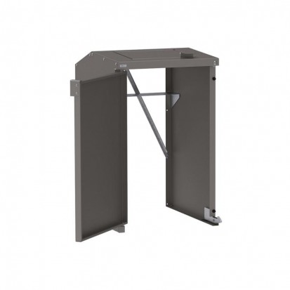 Cache conteneur poubelle extérieur en tôle galvanisée coloris gris foncé