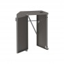 Cache conteneur poubelle extérieur en tôle galvanisée coloris gris foncé