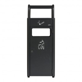 Poubelle cendrier 20 litres de face