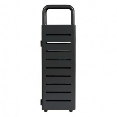 Poubelle cendrier extérieur 43L en acier galvanisé anthracite