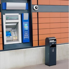 Cendrier Poubelle extérieur de 29 litres dans la rue