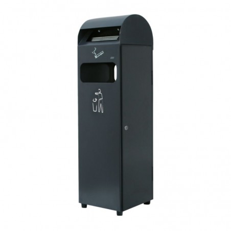 Cendrier avec poubelle de 29 litres pour extérieur