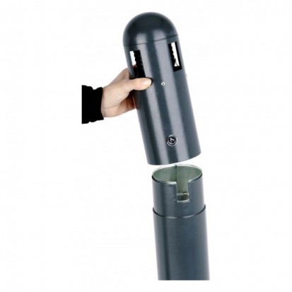 cendrier extérieur sur pied tube