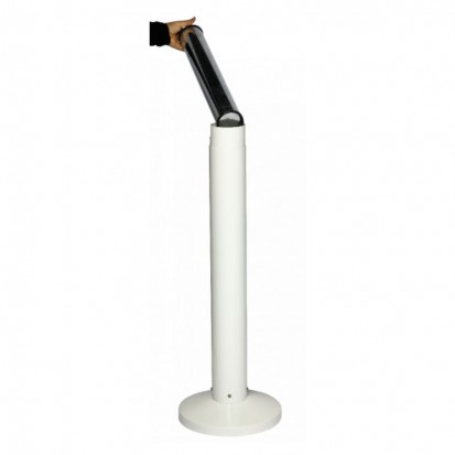 Cendrier extérieur sur pied orange et blanc