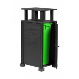 corbeille de tri avec bac de 80 litres