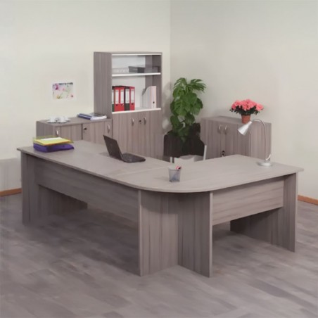 bureau de direction avec retour à droite ou a gauche