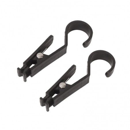 Crochet de suspension à pince pour grille d'exposition