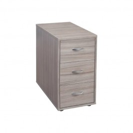 Meuble de rangement pour bureau fixe avec 3 tiroirs