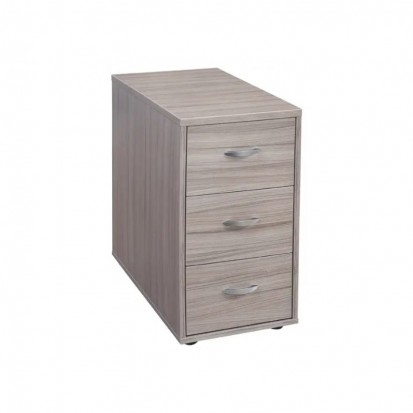 Meuble de rangement pour bureau fixe avec 3 tiroirs