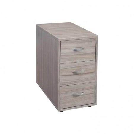 Meuble de rangement pour bureau fixe avec 3 tiroirs