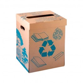 Poubelle de bureau en acrton Mottez