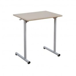 Table scolaire 1 place avec plateau mélaminé