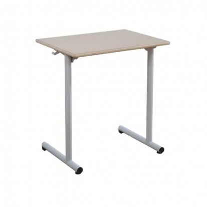 Table scolaire 1 place avec plateau mélaminé