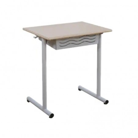 bureau d'école avec casier