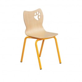 Chaise maternelle coque - motif ours