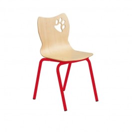 Chaise maternelle coque - motif ours