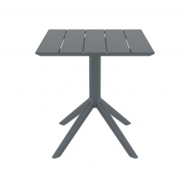 table professionnelle restaurant en résine grise