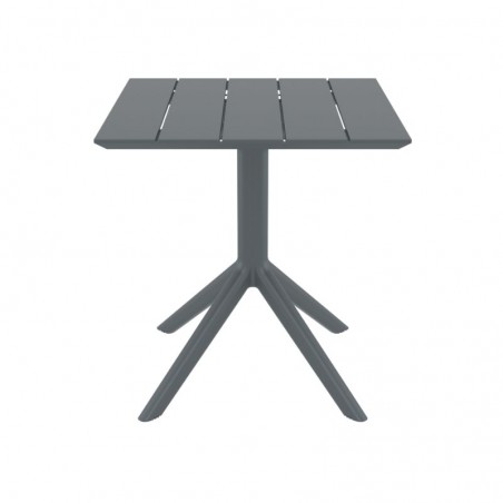 table professionnelle restaurant en résine grise