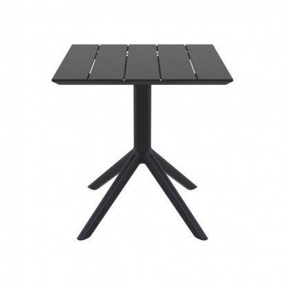 table professionnelle restaurant en résine grise