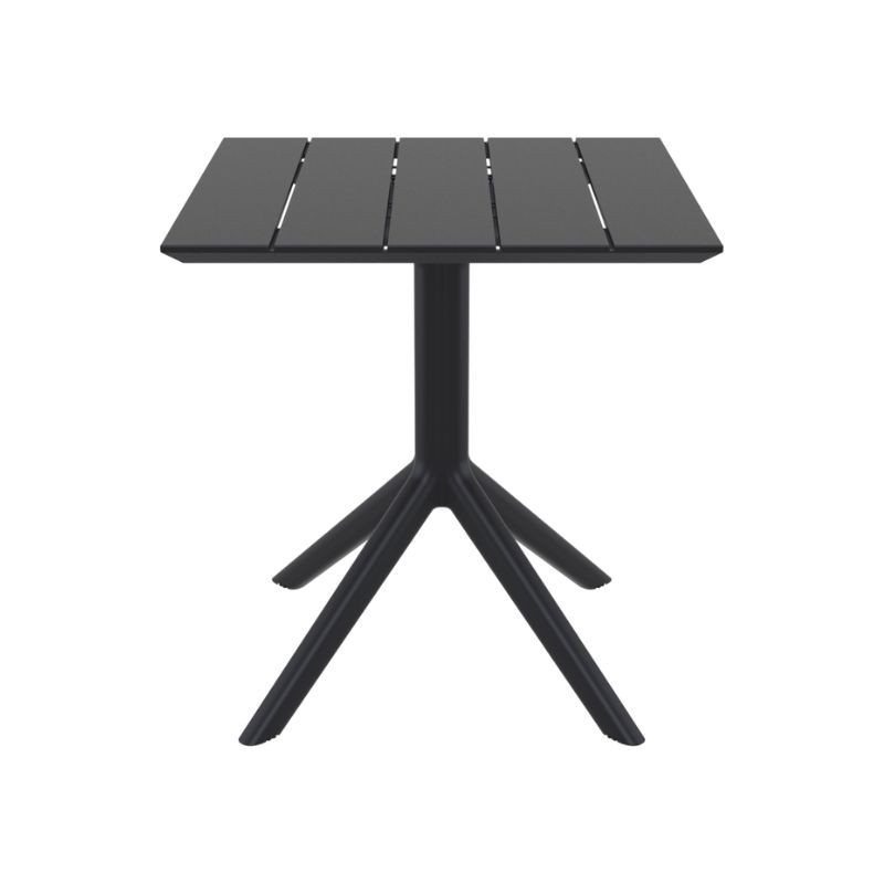 table restaurant professionnel carré en polypro noir