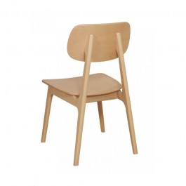 chaise restauration professionnelle en bois de hêtre verni