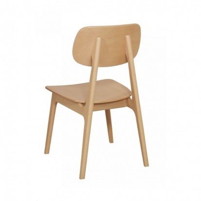 chaise pour restaurant en bois de hêtre verni