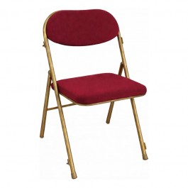 chaise pliante en velours