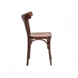 Chaise en bois bistrot vue de profil