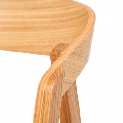 Chaise bois restaurant en hêtre finition naturel